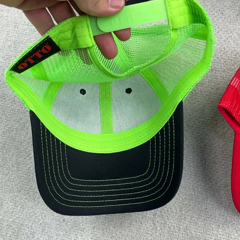 Otto Blank Trucker Hat Lot Cap Snapback Mesh Back Retro Deadstock Mixed Bundle 4